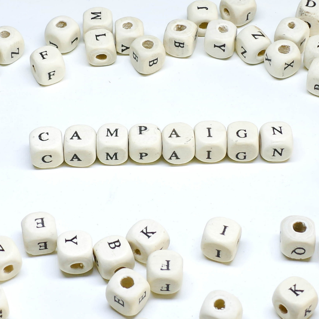 Dice that spell out Campaign